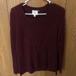 Maroon sweater- cozy and warm!